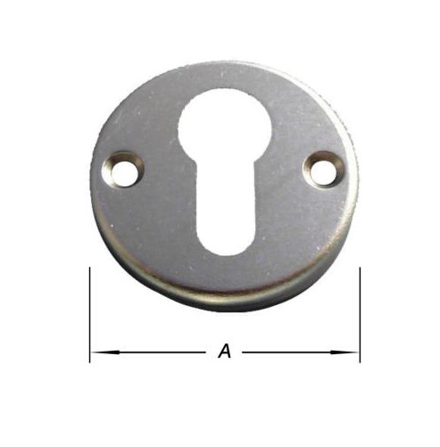 Afdekplaatjes aluminium voor cilindergat (2 stuks) 1 Afdekplaatjes