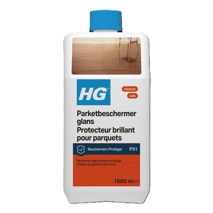 Hg parket beschermfilm met glans 1l (product 51) 2 Hg parket beschermfilm met glans 1l (product 51)