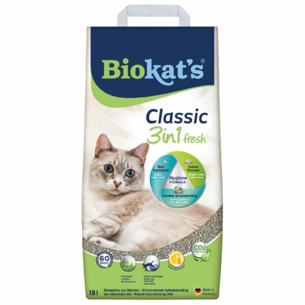 Kattenbakvulling biokat's fresh groen 20kg