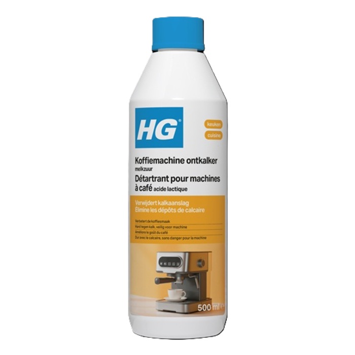 Hg ontkalker voor espresso padkoffiezetapparaten 500ml melkzuur 2 Padkoffiezetapparaten