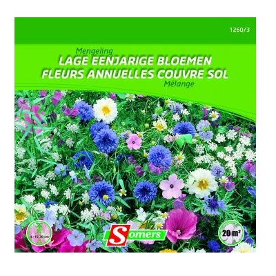 Lage bloemenmengeling met eenjarige bloemen 25gr 1 Lage bloemenmengeling