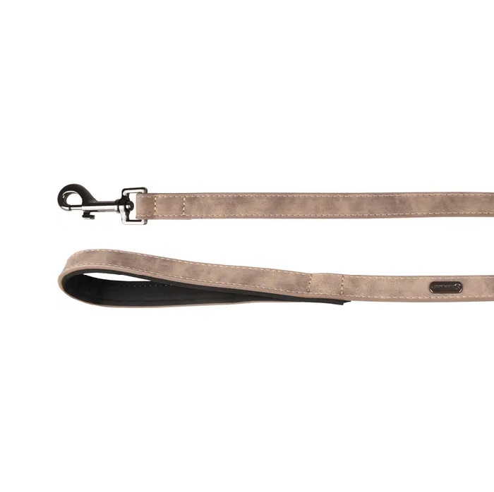 Lijn loop delu 100cm 25mm taupe 1 Lijn