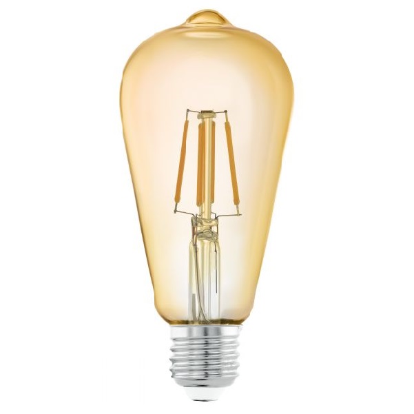 Eglo lamp vintage amber st64 e27 4w 2200k