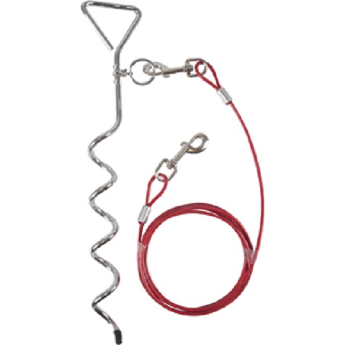 Grondpin 41cm met kabel 3m 1 Grondpin