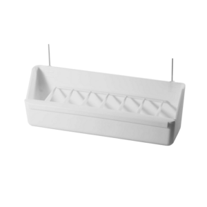 Volierehangbak wit 21cm +hanger