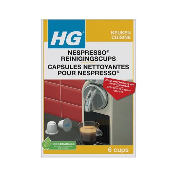 Hg nespresso reinigingscups 6 cups