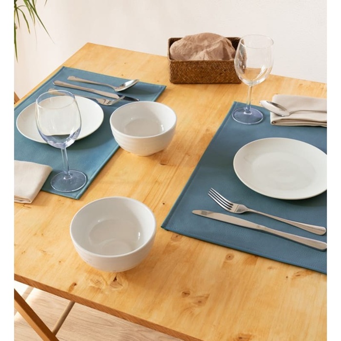 Placemat Finesse Monaco Demin Grey 30x45cm 3 Placemat finesse monaco demin grey 30x45cm