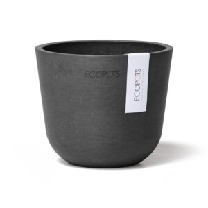 ecopots oslo mini dark grey