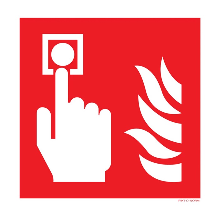 Picto brandalarm + vlam 200mm 1 Brandalarm