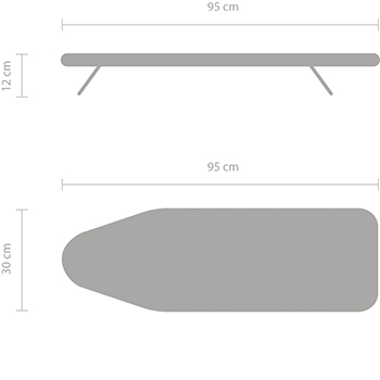 Latijns Detector strelen Brabantia strijkplank tafelmodel 95x30cm - Doemarkt Van Gheluwe
