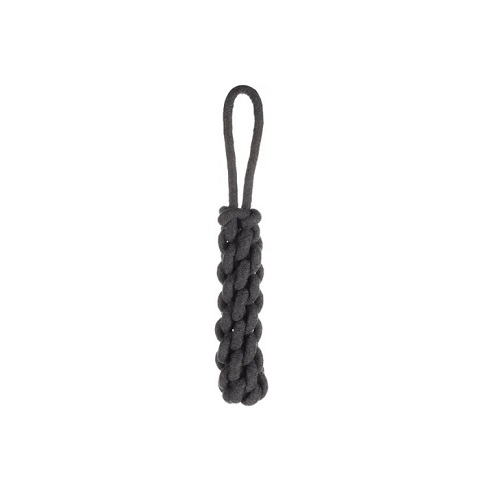 Hondenspeeltje katoen ringo geweven stick grijs 40cm/15mm 1 Ringo
