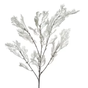 Kerst tak kunststof gespoten white 30x8xh94cm