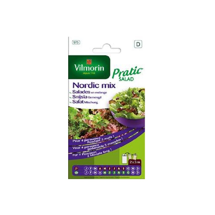Pratic salad nordic mix snijsla gemengd d z: apr-sep 1 Snijsla