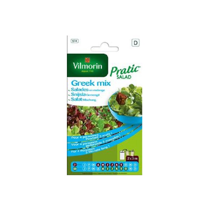 Pratic salad greek mix snijsla gemengd d z: apr-sep 1 Snijsla