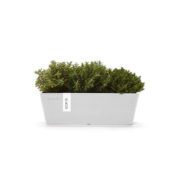 Ecopots bruges mini 25 white grey