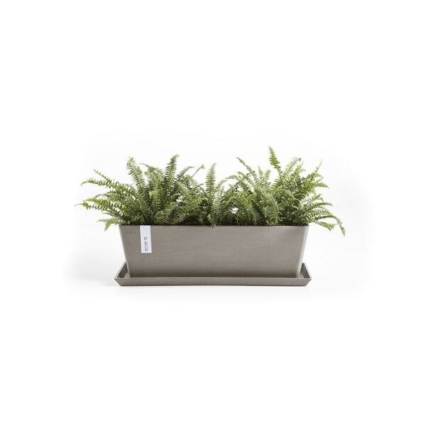 Ecopots onderschotel rechthoekig 65 taupe new