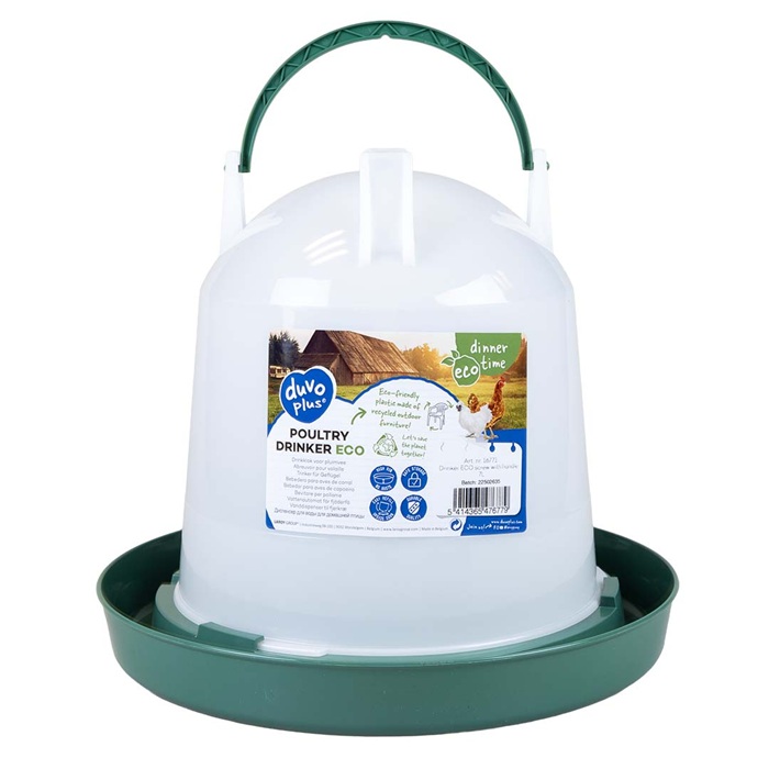 Drinkklok eco schroef met handvat 3l groen 1 Drinkklok eco