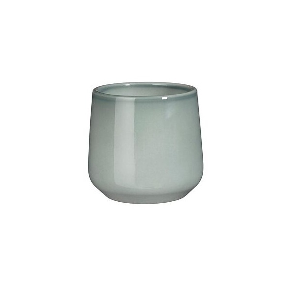 Pot amber rond licht grijs 13.5cm 1 Amber
