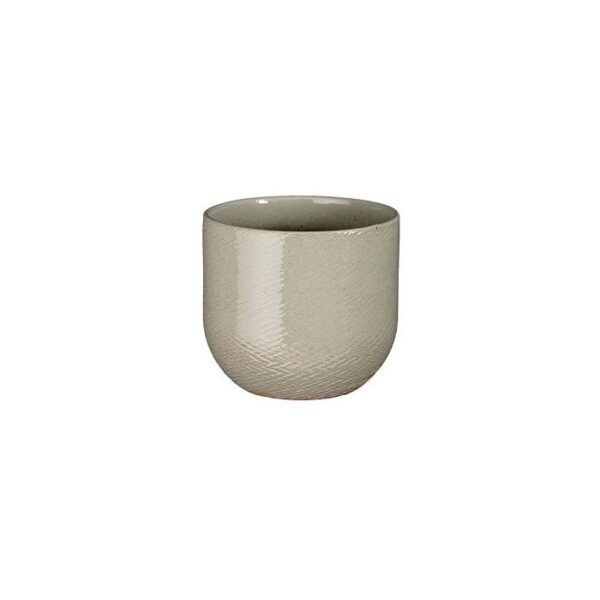 Pot enzo rond licht grijs 15cm