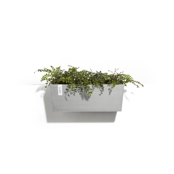 Ecopots hanging bruges white grey