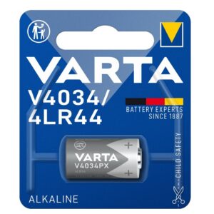 Knoopcellbatterij 4LR44 per stuk