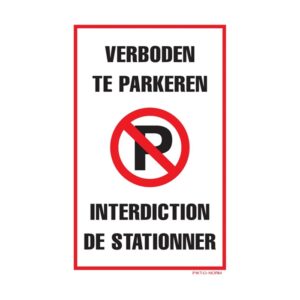 verboden te parkeren