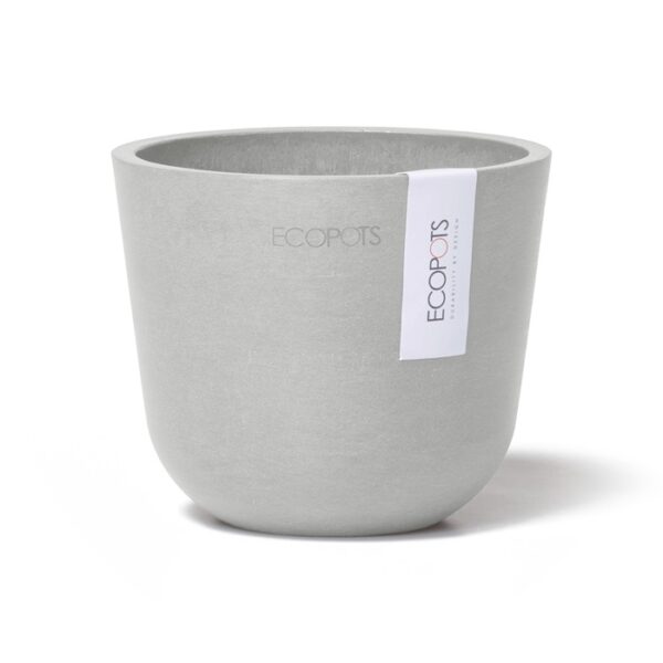 Ecopots oslo mini white grey