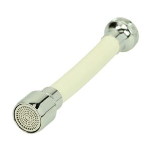 Kraanslang kunststof wit m22