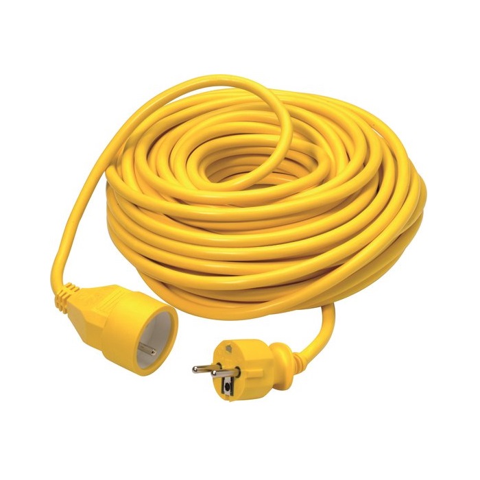 Verlengkabel pvc geel 3g1.5 10m 1 Verlengkabel