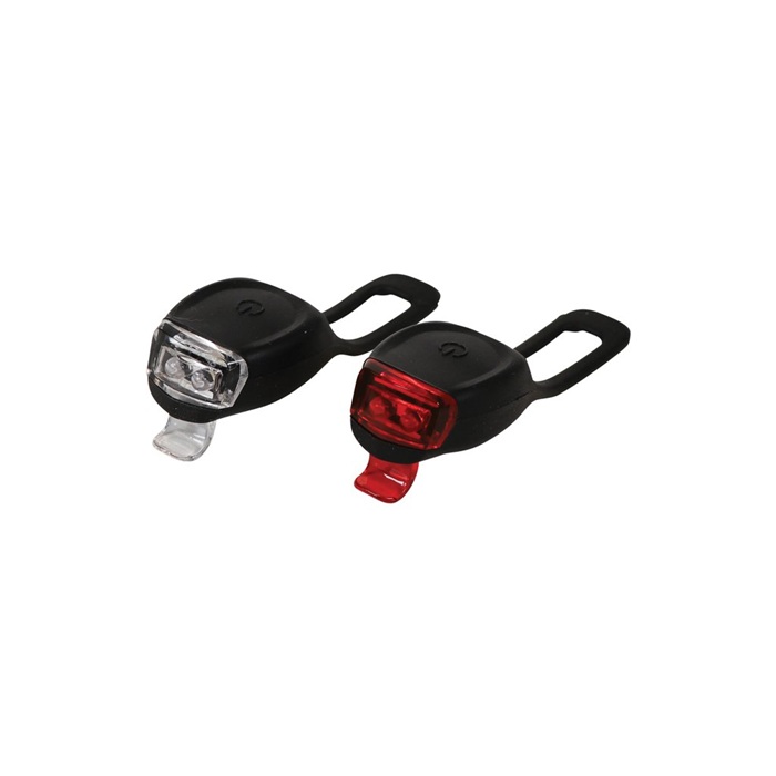 Dresco verlichtingsset led op batterij siliconen zwart 1 Verlichtingsset