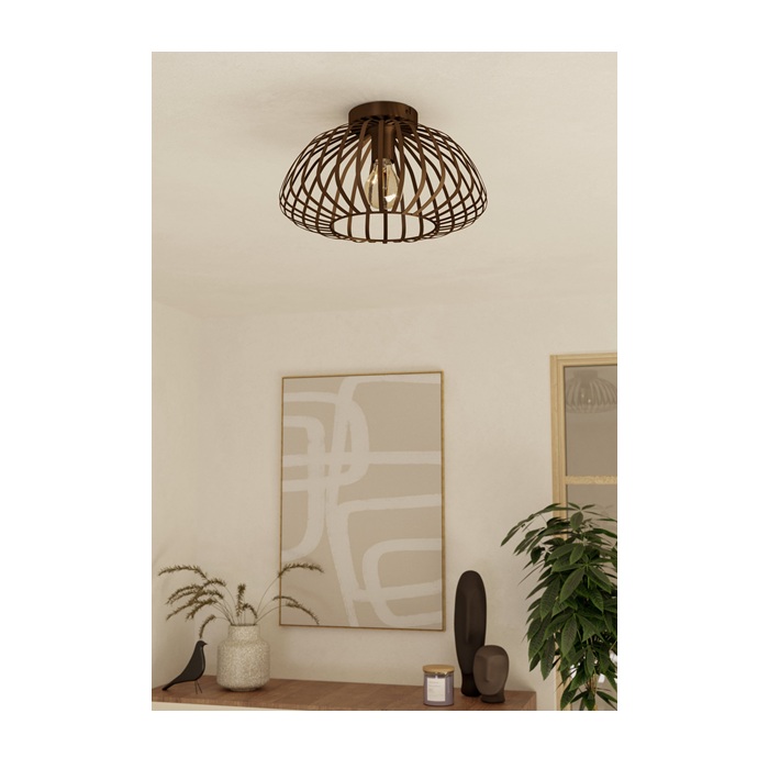 Eglo plafondarmatuur espinal bronze 2 Espinal