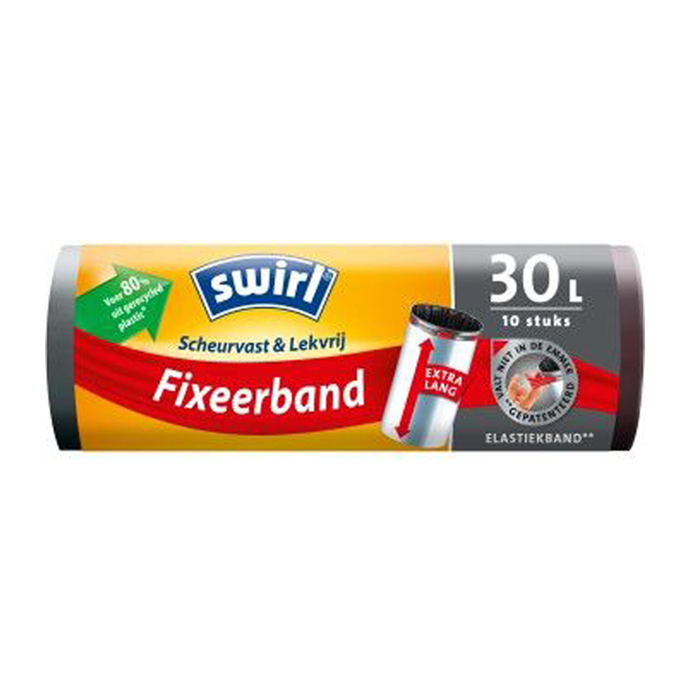 Pedaalemmerzakjes swirl fixeerband 30l (10st) 1 Swirl
