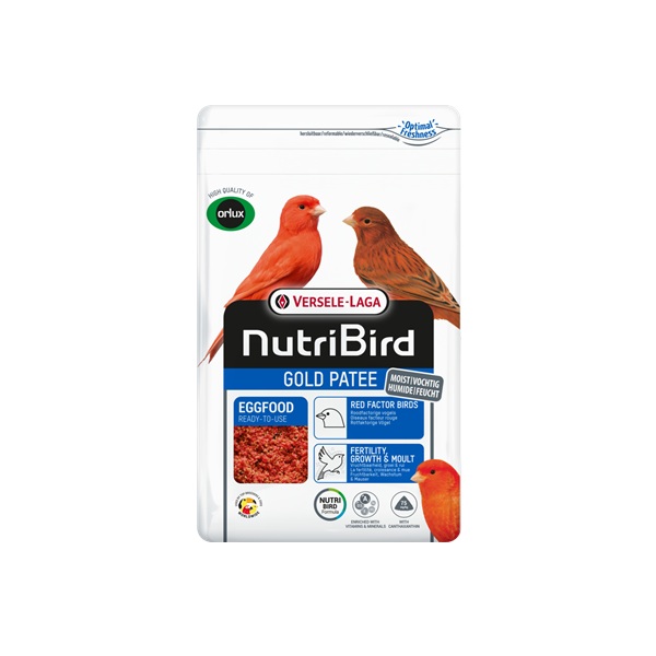 NutriBird Gold Patee Roodfactorige vogels 1kg 1 Gold patee