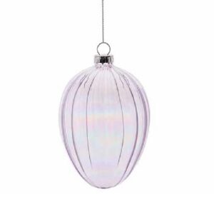 Hanger drop glas lila 12cm