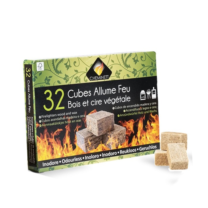 Cheminett aanmaakblokjes eco 32st 1 Aanmaakblokjes