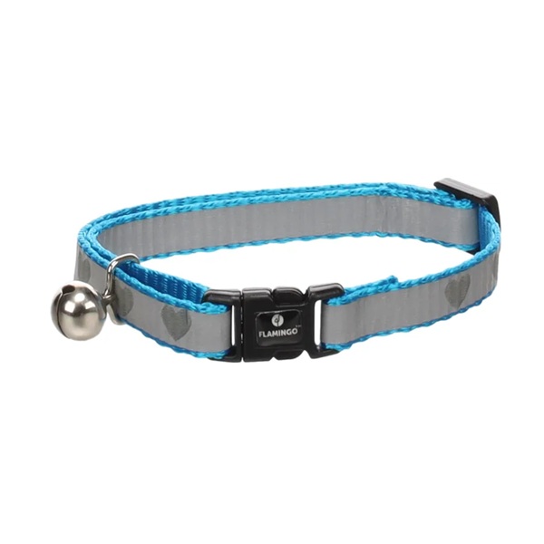 Halsband minx blauw 20-34cm 10mm 1 Halsband