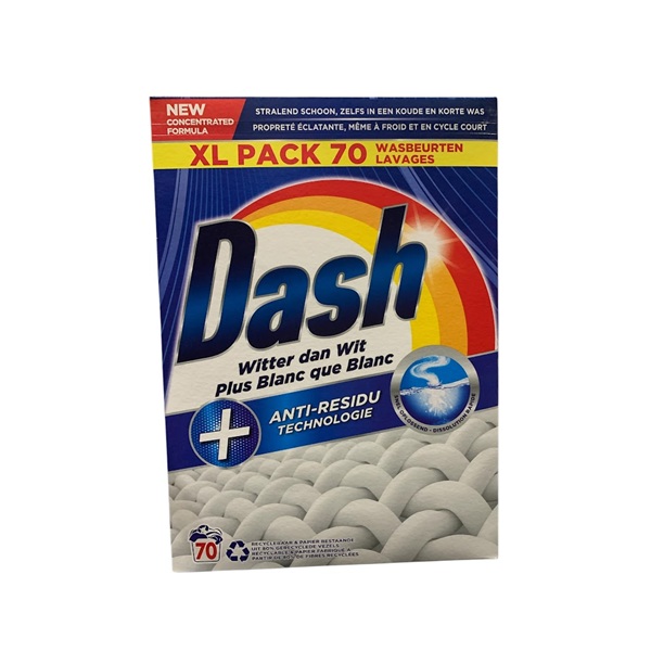 Dash waspoeder witter dan wit 4.2kg 1 Dash waspoeder