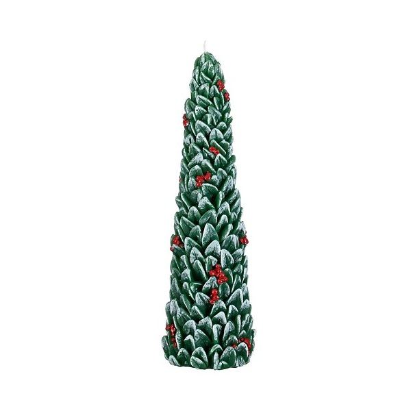 Kaars boom groen 30.5cm 1 Groen