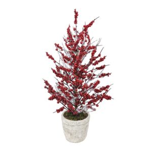 Berry in pot red 60cm