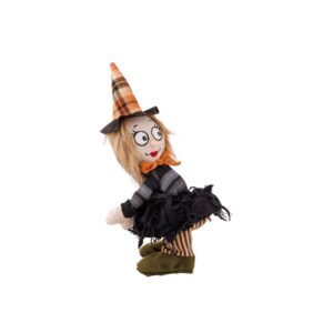 Heks singing and dancing zwart 30cm