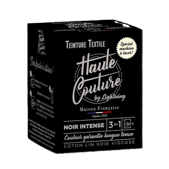 Haute couture textielverf zwart 350gr voor katoen 1 Textielverf zwart