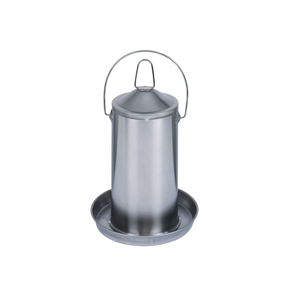 Drinkbak inox voor kip 4l 1 Drinkbak