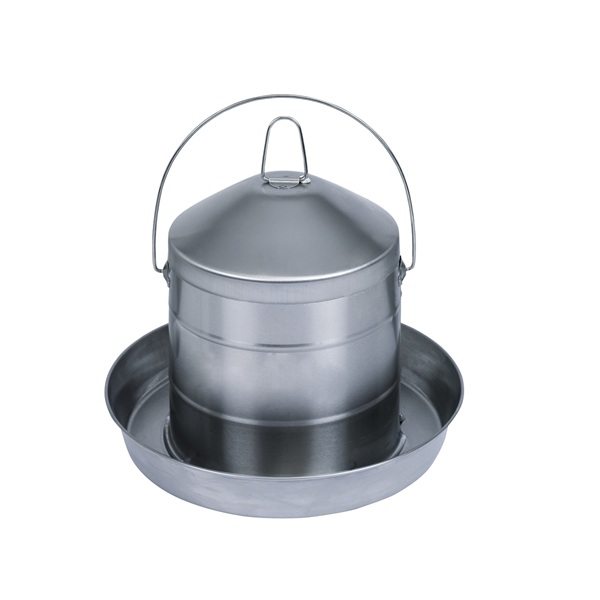 Drinkbak inox voor kip 8l 1 Drinkbak