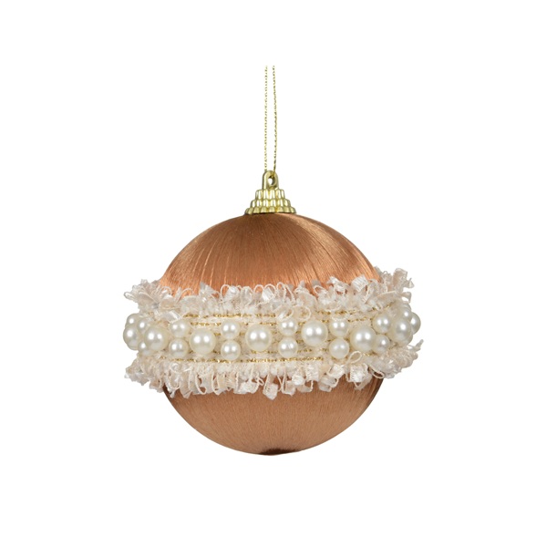 Bal bruin foam pearl 8cm 1 Bal