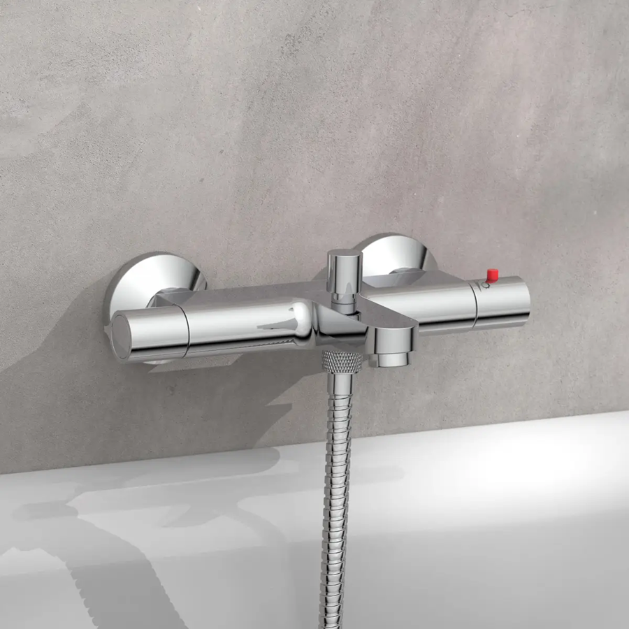 Vico thermostatische badkraan chrome 3 Vico thermostatische badkraan chrome - afbeelding 3