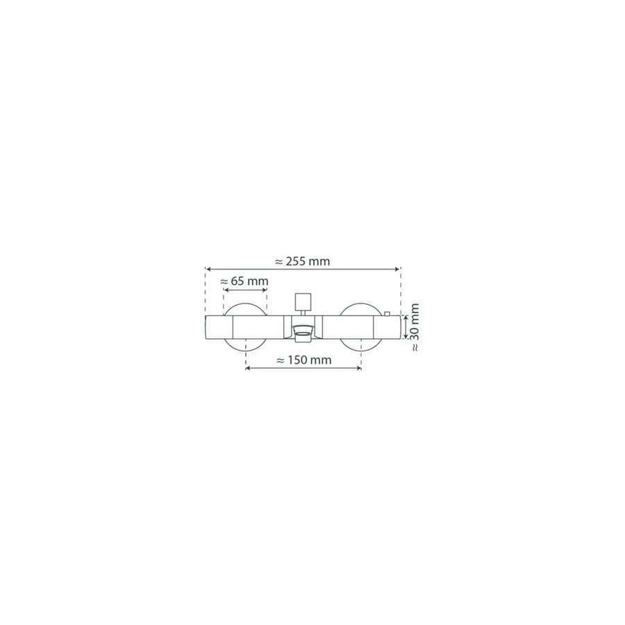 Vico thermostatische badkraan chrome 4 Vico thermostatische badkraan chrome - afbeelding 4