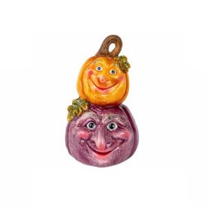 Halloween pompoen keramiek 13x14xh22cm per stuk