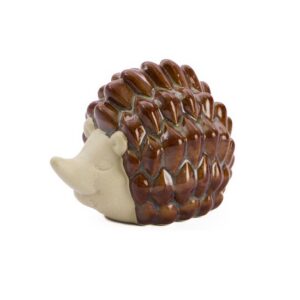 Herfst egel bruin keramiek 7.5cm