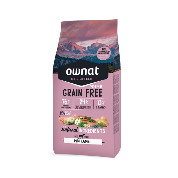 Ownat prime adult mini lamb 3kg 1 Ownat prime adult mini lamb 3kg