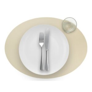 Finesse placemat ovaal cookie 33x45cm
